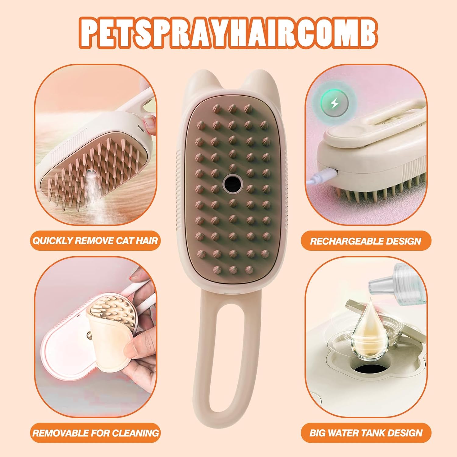 Pet Steam Brush
